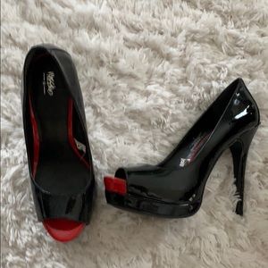 Black and Red Mossimo platforms